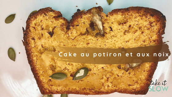 Cake au potiron et aux noix